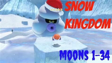 Fly around the Odyssey and to a brown part. . Snow kingdom moons
